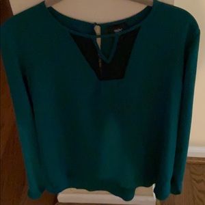 Mossimo green small/petite blouse